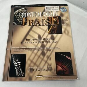 Music Book Contemporary Praise Instrumental Solos Church Musician Choir with CD